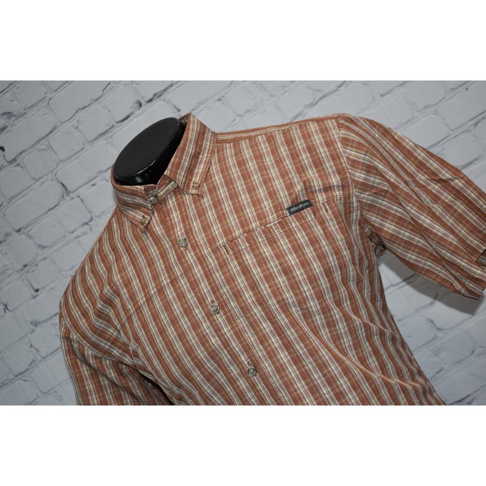 Eddie Bauer Fishing Shirt Mens Size Medium Performance Camping Hiking‎ Gray